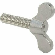 BSC PREFERRED Stainless Steel Wing-Head Thumb Screw 3/8-16 Thread Size 1-1/2 Long 92625A123